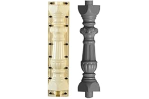 EAIVENY Prefabricated ABS Balcony Mold,Concrete Balustrade Mold Concrete Formwork for Outdoor Construction, DIY Home Improvement, Easy Installation and Reusable Design (Style 13)