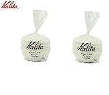 2 X Kalita: Wave Series Wave Filter 155 [1-2 persons] White , 100 sheets # 22213 (Japan Import)