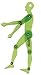 Alvin, TD1735B, Human Male Figure Template - 1:10 Scale