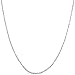 Solid 14 Karat White Gold 0.7mm Thin Rope Chain (14, 16, 18, 20, 22, 24 or 30 inch)