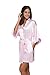 The Bund Women's Short Kimono Robes for Maid of Honor Light-Pink S Size