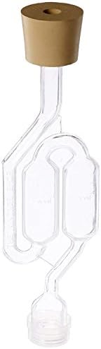 3ct. - S-Shape Airlock with #6 Stopper - Set of 3 (Bubble Airlock) (Limited Edition)