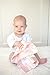 SwaddleDesigns Cotton Muslin Baby Lovies, Set of 2 Small Security Blankets, Pastel Pink Butterflies