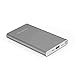 Portable Charger 10000mAh Power Bank External Battery Backup Pack BENANNA Slim Compatible iPhone X XS XR Max 8 7 6 5 Plus iPad Android Cell Phone Galaxy Note LG Gopro - Gray