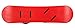 Lucky Bums Kids Beginner Plastic Snowboard, 95cm, Red