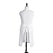 DII Everyday Basic Kitchen Collection, Plus Size Apron, White