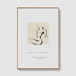 SIGNFORD Framed Canvas Home Artwork Decoration Line Art...