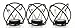 Hosley's Modern Art Hand Made by Artisans 14-Inch Long Black Iron Candleholder with Clear Glass Votive Cups, Set of 3 O9