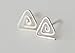 Sterling Silver Triangle Celtic Knot Post Stud Earrings Women Men Jewelry