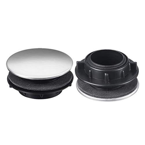 Faucet Hole Cover, Uspacific 5PCS Kitchen Sink Tap Hole Cover Stainless Steel for Bathroom - Thumbnail 4