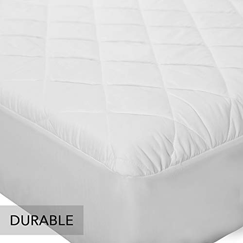MoMA Waterproof Crib Mattress Cover (Set of 2) - 52”x 28” White Crib Mattress Protector - Soft Fitted Baby Crib Mattress Pad with 9-inch Pocket - Hypoallergenic Polyester Toddler Mattress Pad