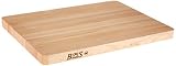 John Boos Block 213 Chop-N-Slice Maple Wood Edge Grain Reversible Cutting Board, 18 Inches x 12 Inches x 1.25 Inches
