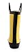 OAKI Toddler Rain Boots - Perfect Kids Rain Boots for Any Weather - Durable Rubber Baby Rain Boots Keep Little Feet Dry, Lightweight Waterproof with Easy-on Handle, Yellow & Black, 7T Toddler