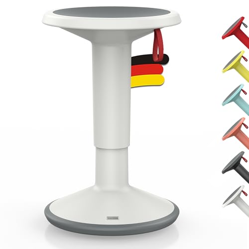 Interstuhl UPis1 - ergonomischer Sitzhocker mit Schwingeffekt - höhenverstellbar - Hocker mit rutschhemmender Standfläche & Kippschutz - Bürohocker (G