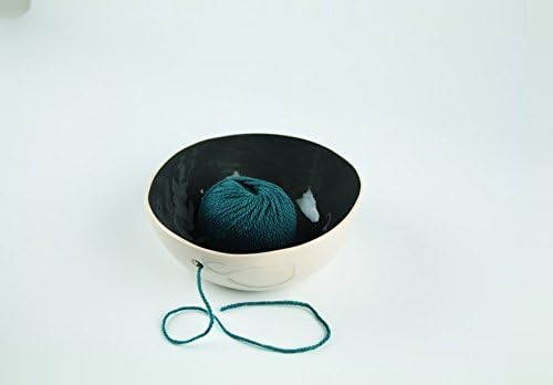 Erika Knight Large Ceramic Knitting Yarn Bowl Navy - each