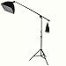 ePhoto Professional Photography Video Chromakey 10x12 Ft Green White Black Muslin Backdrop Support Kit & Softbox Hair light Boom Stand Kit by ePhotoInc H9004SB-1012BWG