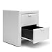 Baxton Studio Frey Upholstered Modern Nightstand, 21.5