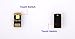 Yitee 4pcs USB Light Keychain Super Bright Pure White Single SMD LED Mini USB Port Light Ultra-Thin Portable Night Light with Double Touch Switch