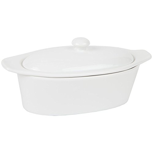 Old Home Kitchen Butter Keeper, Porcelain Butter Boat, White (Standard version) - Thumbnail 4