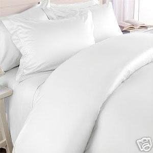 JS Sanders 1500 Series Microfiber Twin Size 4pc Bed sheet set, White