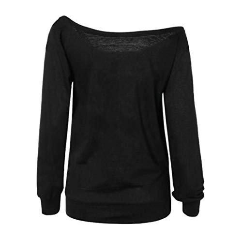 Rambling New Women's Sexy Pullover Lips Print Casual Off The Shoulder Slouchy Shirt