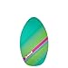 Wave Rebel Local Motion Wood Laminate Skim Board, Green, 35-Inch