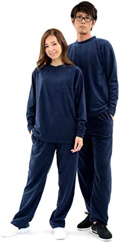 Amazon L グレー フリース 上下 メンズ レディース 起毛 あったか ルームウェアトップス 通販