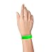 100 WristCo Neon Green Tyvek Wristbands for Events Tamper-Proof Design & Fluorescent Color Prevent Reuse Premium-Grade Bracelets for Hospital & Medical ID, Party & VIP Identification