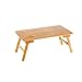 Sodoop Laptop Tray Desk, Adjustable Foldable Bamboo Lapdesk Lazy Breakfast Serving Bed Table, Portable Home Outdoor Travel Camping Picnic Table, 19.7 x 11.8 x 8.7 inchthumb 2