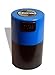 Vitavac - 5g to 20 grams Airtight Multi-Use Vacuum Seal Portable Storage Container for Dry Goods, Food, and Herbs - Light Blue Cap & Black Body