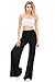 TOP LEGGING TL Women's Versatile Comfy Wide Leg Long Boho Maternity Palazzo Gaucho Pants Black XLarge