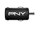 PNY 12-24 Volt 2.4 Amp Universal USB Port Car Charger – Black (P-P-DC-UF-K01-GE)