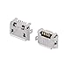 uxcell Micro USB Type B 5 Pin Female Charging Port Dock Jack Connector 10 Pcs