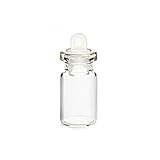 ConStore 30 Pack Mini Glass Wishing Bottles Tiny