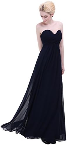esvor Sweetheart Chiffon Party Prom Bridesmaid Dress Long Evening Gown