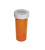 Cafe Cubano® Prescription Pharmacy Vials 60 Dram with Non Child Resistant Push Down and Twist Snap Caps (60 DRAM, 6 PCS)