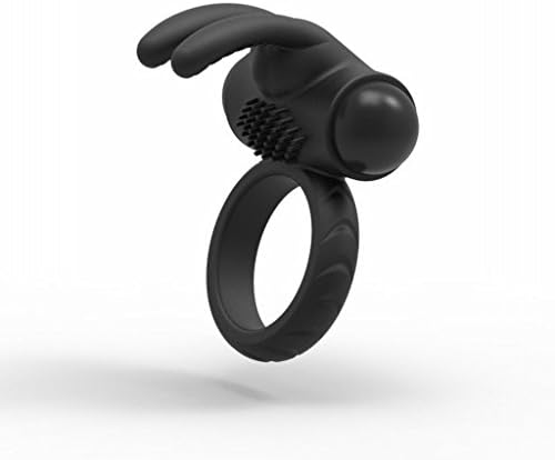 JHDWS Male E-jaculation Time P-enis Vibrating Massage Ring Delay Vibrating Ring, Couple Effectively Delay - Black