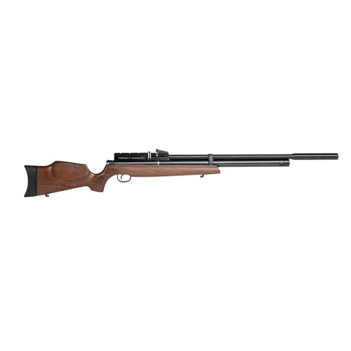 Hatson AT4410 Long Quiet Energy PCP Air Rifle .22 Caliber 22.80" Barrel 10 Rounds Walnut Stock, Black