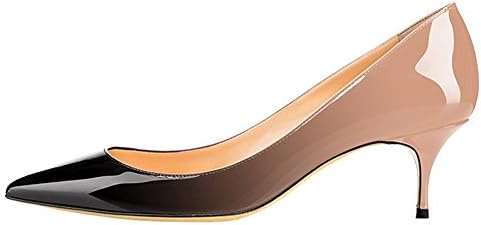 JUNE IN LOVE Women's Low Heels Shoes Pointy Toe Daily Pumps