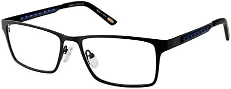 Eyecedar Computer Glasses Men Black Rectangle Frame Spring Hinges Stainless Steel Material Resin Lens Blocking Reducing Screen Blue Light And Glare Includes Case Eyeglasses
