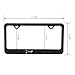 GG Grand General 60439 Matte Black Powder Coated License Plate Frame with 2 Holes