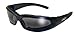 Global Vision Chicago Padded Riding Motorcycle Sunglasses For Men & Women Black w/Smoke Lens Safety RX-ABLE