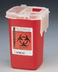 PT# 8900SA PT# # 8900SA- Container Sharps Autodrop Phlebotomy Red 1qt Ea by, Kendall Company