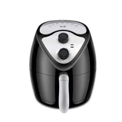 Click Here to See More Images QIN.J.FANG Electric Fryer Air|200 Degree Heat Degreasingoil Free Fryer Fries 2.6 L Mechanical Ovens Empty Fryer,Black
