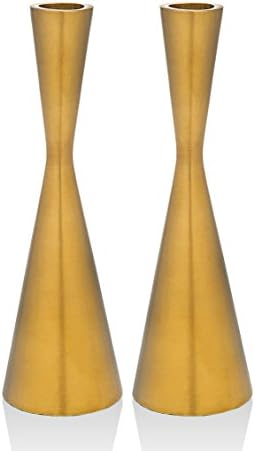 Godinger Silver Art S/2 Hourglass Candelhldr Gold