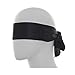 Soft Satin Eye Mask Blindfold Eye Shade Blinder Sleeping Masks (Black)