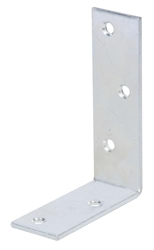 Alberts 829988 Balkenwinkel | Dickschichtschutz | 75 x 100 x 30 mm | 48er Set, galvanisch verzinkt