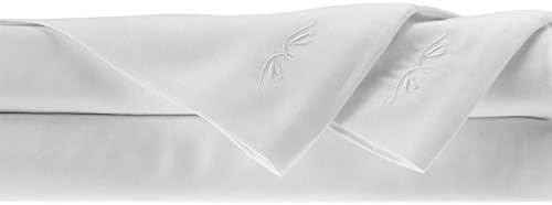 Bedvoyage 100Percent Bambooderived Rayon Bed Sheet Set, King, White