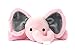 KINREX Baby Pacifier Holder – Soft Elephant Stuffed Animal with Pacifiers Binky Clip for Newborn Babies, Boys & Girls, Preemie, Infant, Pink Measures 18 cm. / 7.09”