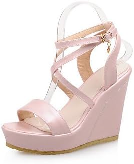 pink and white wedges